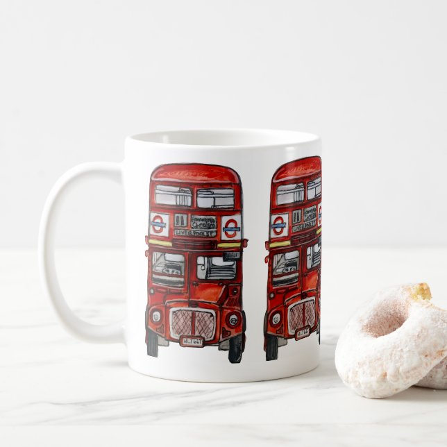 Three Buses Coffee Mug (With Donut)