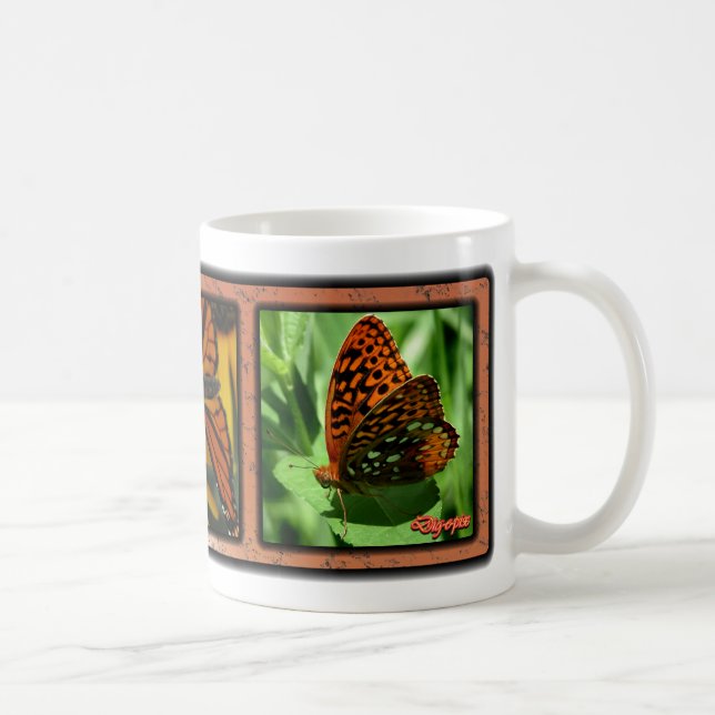 Three Butterflies 03 Coffee Mug (Right)