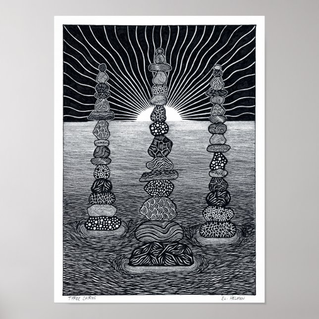 Three Cairns Poster (Front)