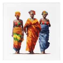 Three Captivating African Ladies Embrace Cultural