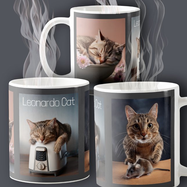 Three Cat Collage Coffee Mug (Creator Uploaded)