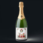 Three Cat Funny Christmas Cat Ugly Xmas Sweater Me Sparkling Wine Label<br><div class="desc">Three Cat Funny Christmas Cat Ugly Xmas Sweater Men Women Kids (2)</div>