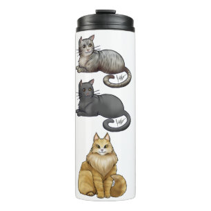 Three Cat Stack Mug - Custom