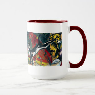 Three Cats by Franz Marc Beverage Mug