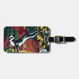 Three Cats by Franz Marc - Personalized Luggage Luggage Tag