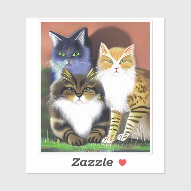 Three Cats with an Attitude  (Sheet)