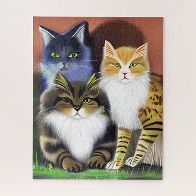 Three Cats with an Attitude  Jigsaw Puzzle (Vertical)