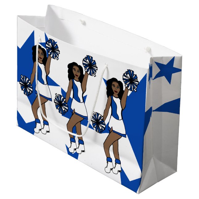 Three Cheers Custom Gift Bag Blue #1 (Front Angled)