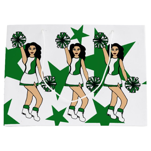 Three Cheers Custom Gift Bag Green #2 (Front)