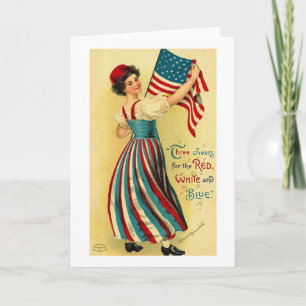 Three Cheers for the Red White and Blue Card