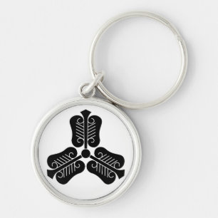 Three Chinese fans Keychain