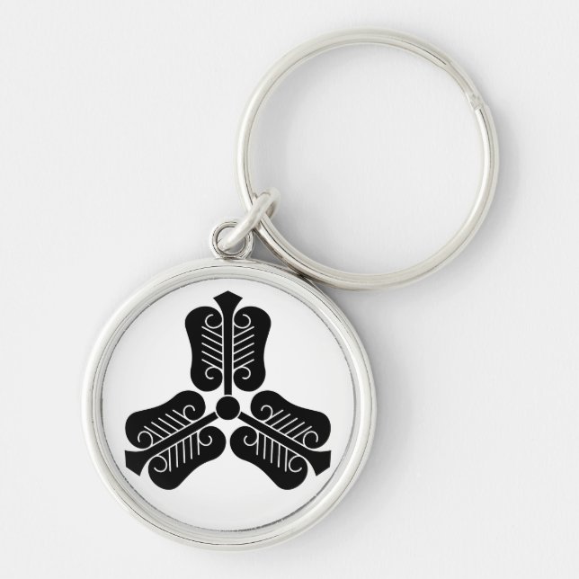 Three Chinese fans Keychain (Front)
