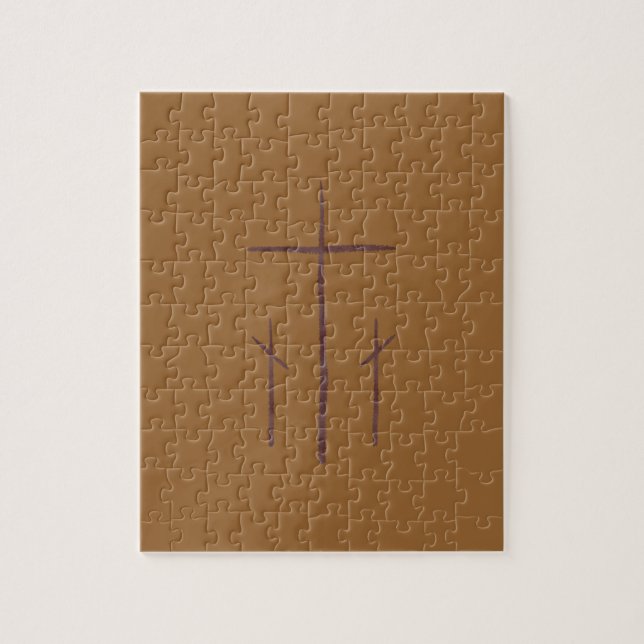 Three Christian Crosses Calvary Jigsaw Puzzle (Vertical)