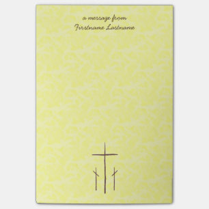 Three Christian Crosses Calvary Post-it Notes