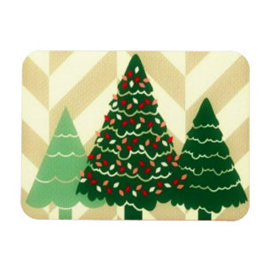 Three Christmas Trees Magnet