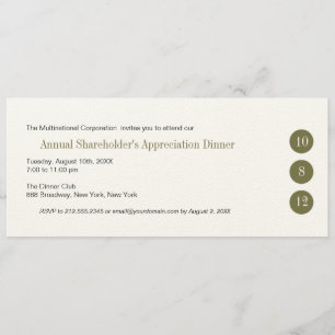 Three Circles Corporate Invitation