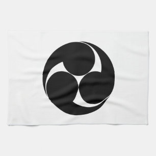 Three clockwise swirls (Jinuki) Kitchen Towel