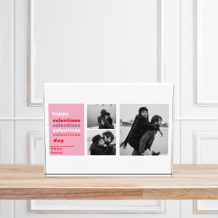 Three Collage Photo Colourful Valentines Gift
