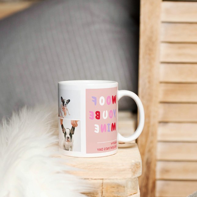  Three Collage Photo | Dog Valentines Gift  Coffee Mug (Creator Uploaded)
