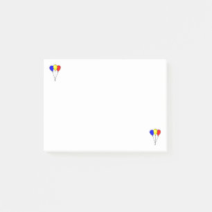 Three colorful party balloons Post it Notes