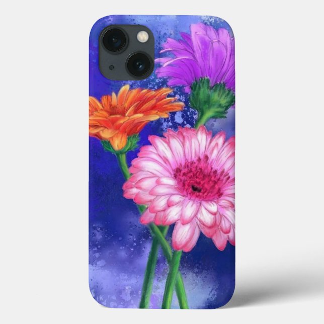 Three Colour Gerberas iPhone Case (Back)
