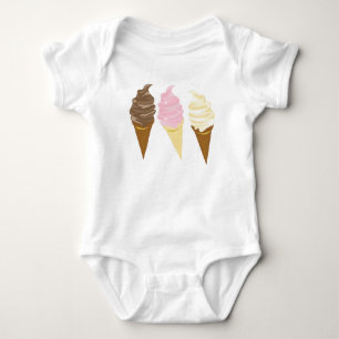Three Cones Baby Bodysuit