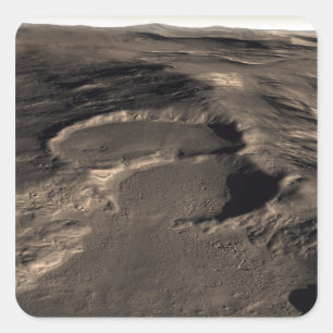 Three craters in the eastern Hellas region of M Square Sticker