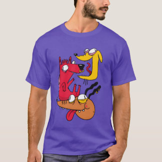 Three Crazy Dogs gift funny T-Shirt
