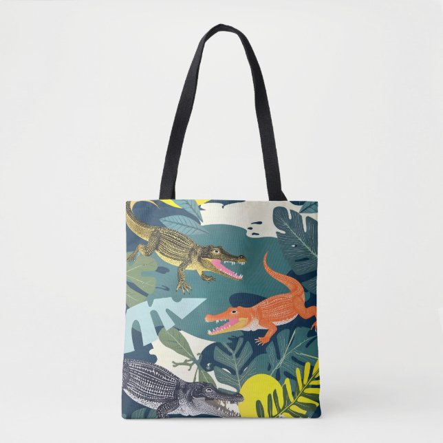 Three Crocodiles Tote Bag (Front)