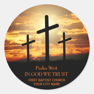 Three Crosses Bible Verse Sticker