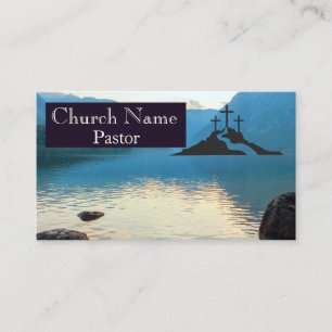 Three Crosses Island Water Church Pastor  Business Card