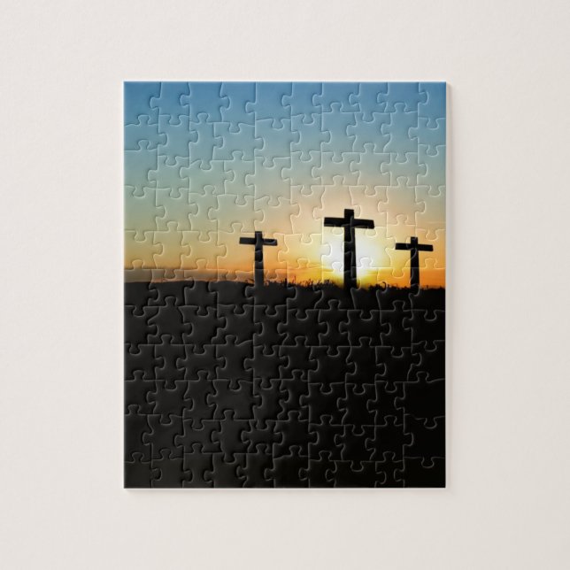 Three crosses jigsaw puzzle (Vertical)