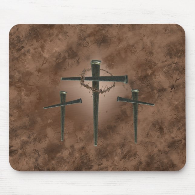 Three Crosses Mouse Pad (Front)