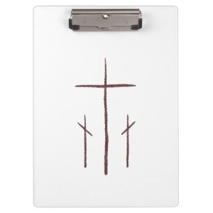 Three Crosses on Calvary Clipboard