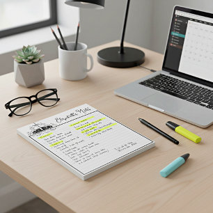 Three crosses personalized notepad