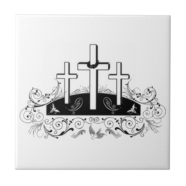 Three crosses tile (Front)