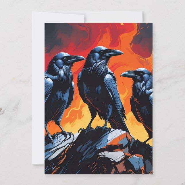 Three Crows Invitation (Front)