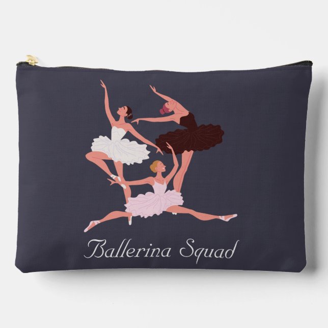 Three Cute Ballerinas  Accessory Pouch (Front)