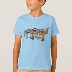 Three Cute Cartoon Sloths Children's T-Shirt