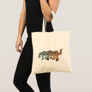 Three Cute Cartoon Sloths Tote Bag