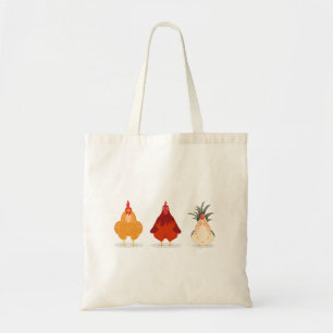 Three Cute Chickens Tote Bag