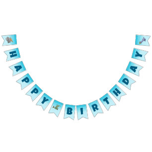 Three Cute Dinosaurs Bunting Flags