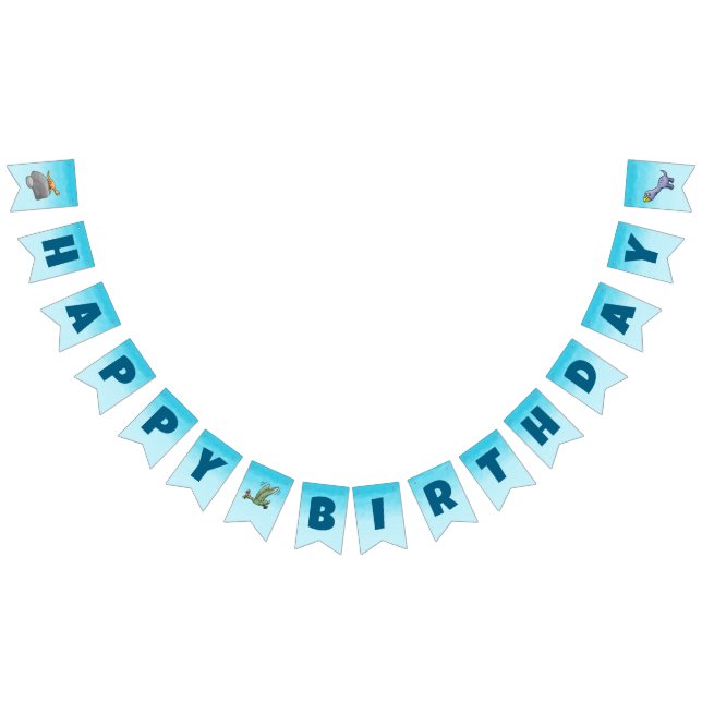 Three Cute Dinosaurs Bunting Flags (All)