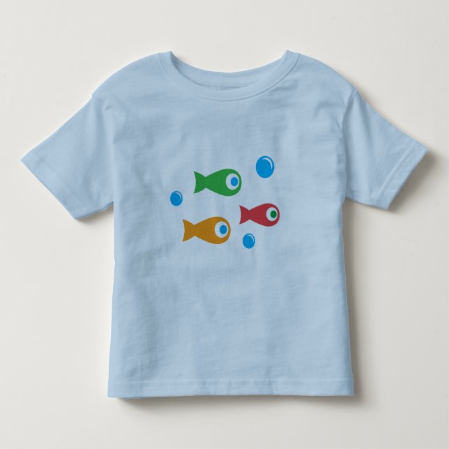 Three Cute Fish Toddler T-shirt (Front)