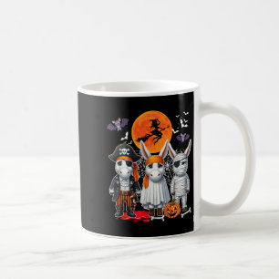 Three Cute Mules Cosplay Pirate Boo Mummy Hallowee Coffee Mug