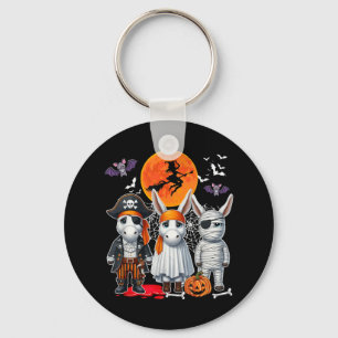Three Cute Mules Cosplay Pirate Boo Mummy Hallowee Keychain