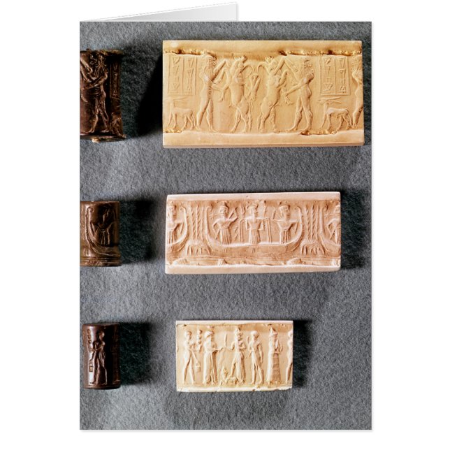 Three cylinder seals with impressions, (Front)