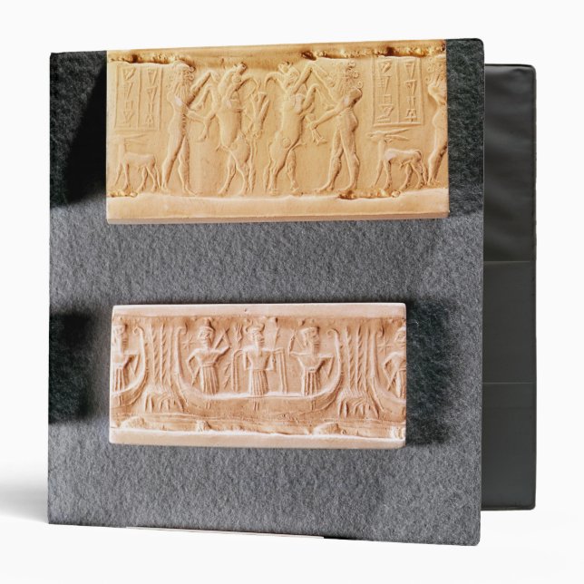Three cylinder seals with impressions, binder (Front/Inside)