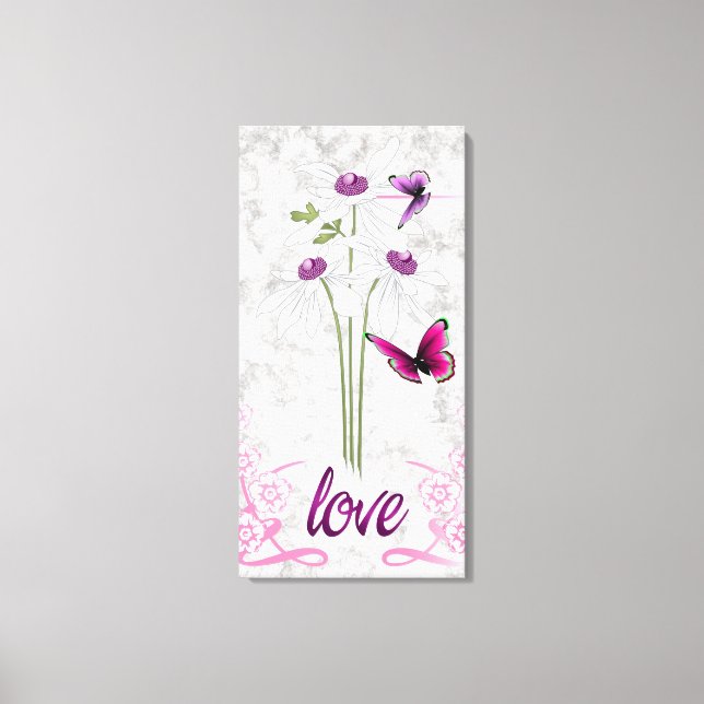 Three Daisies Canvas Print (Front)