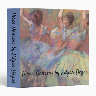Three Dancers by Edgar Degas, Vintage Ballet Art Binder